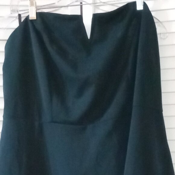 NWT Plus Size 18-20 Green Strapless Dress - Picture 2 of 3
